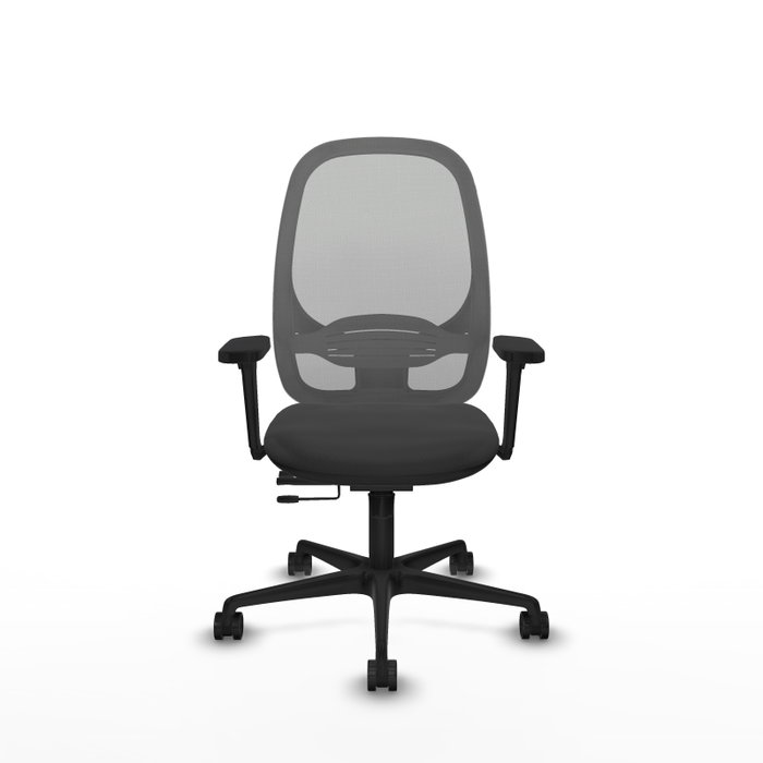 PIQUERAS Y CRESPO Silla de oficina Cilanco Gris con Brazos 3D