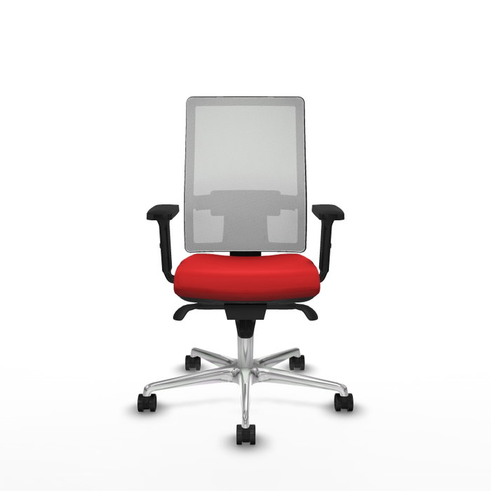 PIQUERAS Y CRESPO Silla de oficina Horna con mecanismo Sincro, Rojo y Blanco PIQUERAS Y CRESPO Silla de oficina Horna con mecanismo Sincro, Rojo y Blanco