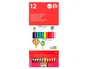 Liderpapel Lápices de Colores Jumbo con Sacapuntas, Caja de 12 Unidades, Colores Surtidos