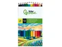 Liderpapel Lápices de colores jumbo con sacapuntas, colores surtidos