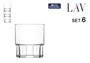 LAV Set de 6 Vasos Apilables Calista 400cc