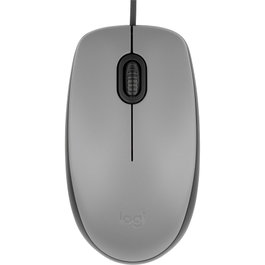 Logitech M110 Silent Ratón Óptico Gris