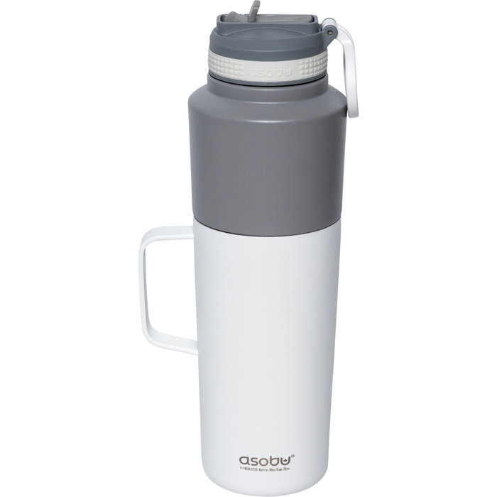 Asobu Twin Pack Botella y Taza Térmica Blanca 0,9 L + 0,6 L Asobu Twin Pack Botella y Taza Térmica Blanca 0,9 L + 0,6 L