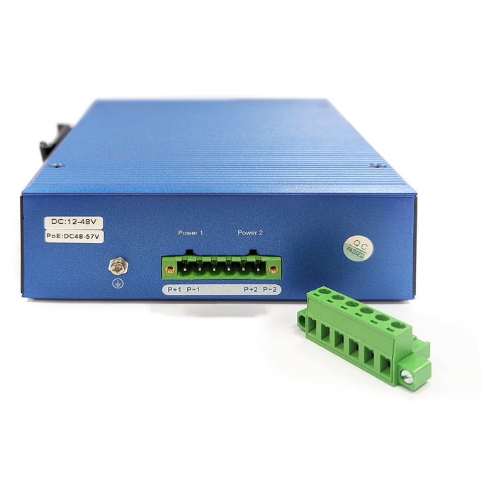 Digitus 16+2P Industrial Gigabit Ethernet Switch L2 Managed - 16 Puertos RJ-45 Gigabit + 2 SFP, Conmutador Gestionado para Montaje DIN, IP40