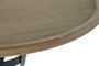 DKD Home Decor Mesita Auxiliar Vintage Negro Natural 60x60x63.5 cm Abeto Metal
