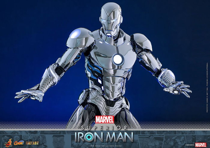 Hot Toys Marvel Superior Iron Man Comic Masterpiece 1/6 Diecast