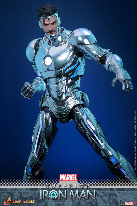Hot Toys Marvel Superior Iron Man Comic Masterpiece 1/6 Diecast
