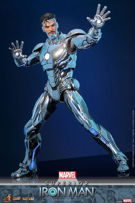 Hot Toys Marvel Superior Iron Man Comic Masterpiece 1/6 Diecast