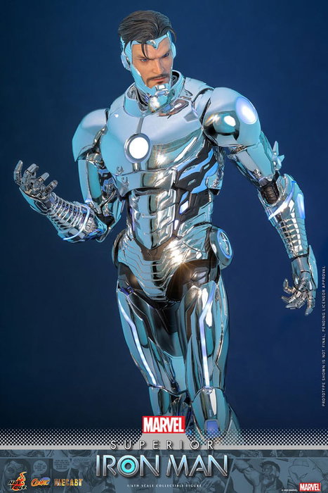Hot Toys Marvel Superior Iron Man Comic Masterpiece 1/6 Diecast