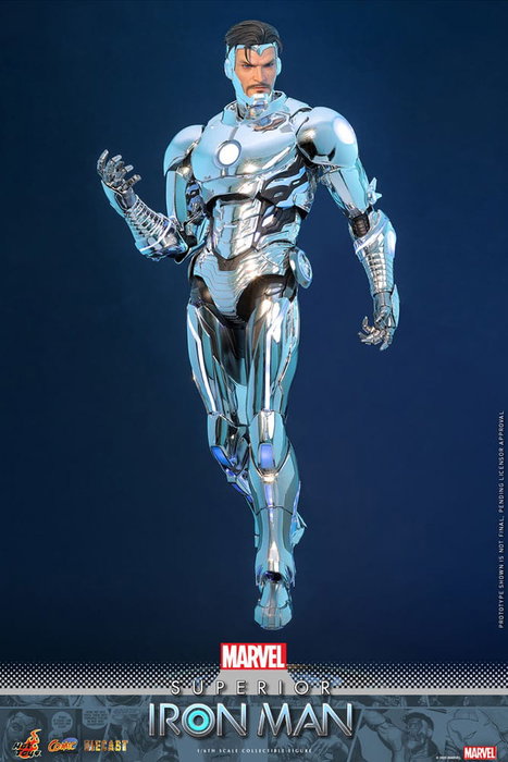 Hot Toys Marvel Superior Iron Man Comic Masterpiece 1/6 Diecast