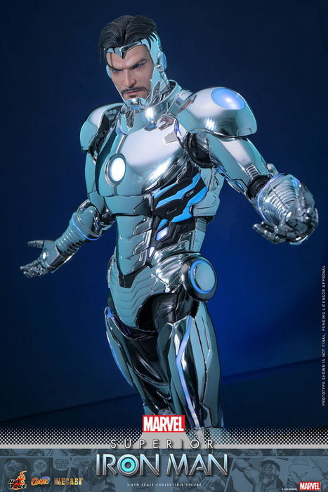 Hot Toys Marvel Superior Iron Man Comic Masterpiece 1/6 Diecast