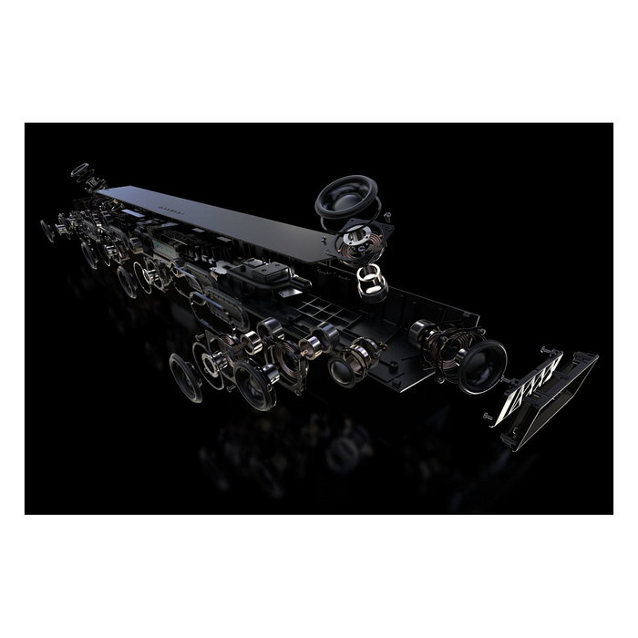 Teufel CINEBAR LUX Soundbar 2.1 Canales, 150W, Bluetooth/Wi-Fi, DTS Dolby Digital, ARC, Color Negro