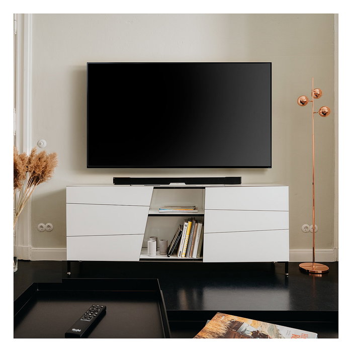 Teufel CINEBAR LUX Soundbar 2.1 Canales, 150W, Bluetooth/Wi-Fi, DTS Dolby Digital, ARC, Color Negro