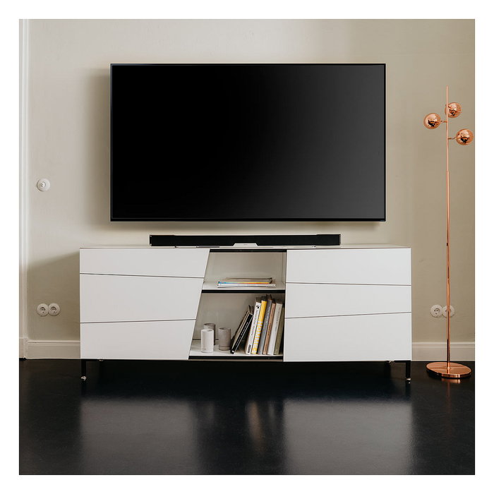 Teufel CINEBAR LUX Soundbar 2.1 Canales, 150W, Bluetooth/Wi-Fi, DTS Dolby Digital, ARC, Color Negro