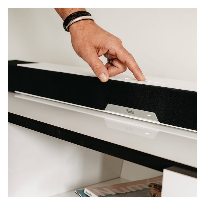 Teufel CINEBAR LUX Soundbar 2.1 Canales, 150W, Bluetooth/Wi-Fi, DTS Dolby Digital, ARC, Color Negro