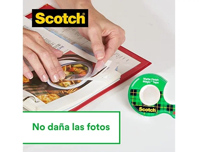 Scotch Magic Invisible Cinta Adhesiva, Pack de 6 unidades, 33 m x 19 mm
