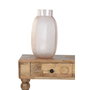 DKD Home Decor Jarrón de Cristal Glaseado Rosa 23x23x44 cm