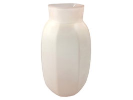 DKD Home Decor Jarrón de Cristal Glaseado Rosa 23x23x44 cm