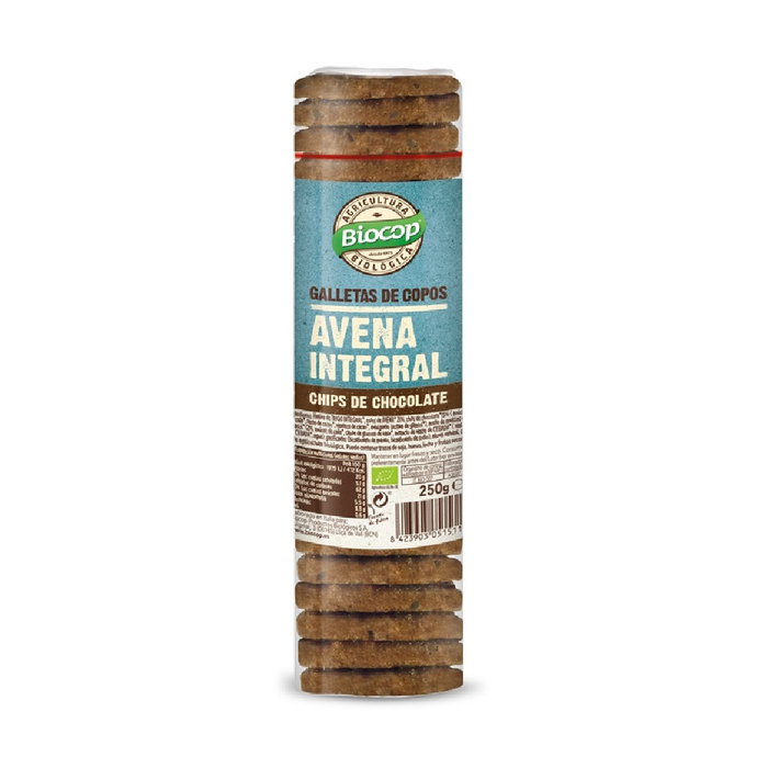 BIOCOP Galletas de avena con chips de chocolate 250g BIO BIOCOP Galletas de avena con chips de chocolate 250g BIO