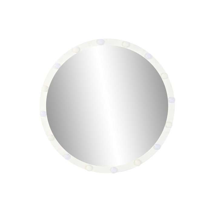 DKD Home Decor Espejo LED Metal 100x100 cm Blanco