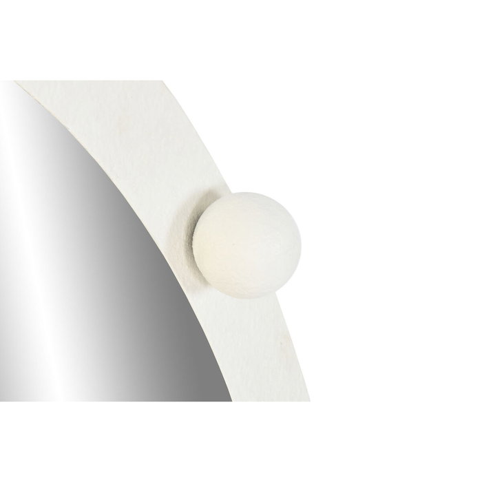 DKD Home Decor Espejo LED Metal 100x100 cm Blanco