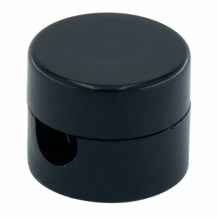 F-Line Sujetacables de plástico redondo negro, 5 uds F-Line Sujetacables de plástico redondo negro, 5 uds
