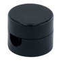 F-Line Sujetacables Plástico Redondo Negro Ø19 x 18 mm - Pack de 5 Unidades para Organización de Cables
