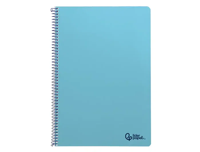 Liderpapel Cuaderno Espiral A4 Smart Tapa Blanda 80 Hojas 75g Cuadro 4mm Celeste