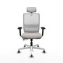PIQUERAS Y CRESPO Silla de oficina Haches Blanco con mecanismo Sincro/Traslack