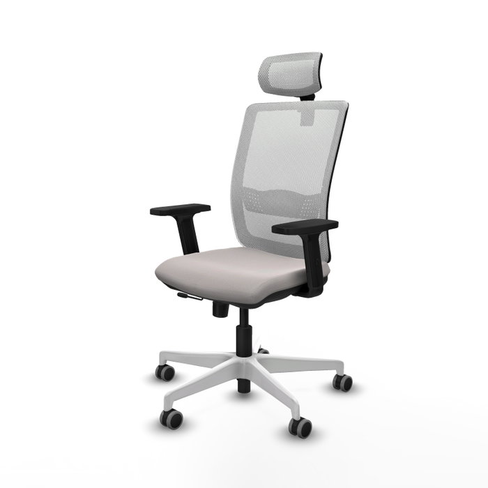 PIQUERAS Y CRESPO Silla de oficina Haches Blanco con mecanismo Sincro/Traslack PIQUERAS Y CRESPO Silla de oficina Haches Blanco con mecanismo Sincro/Traslack