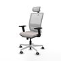 PIQUERAS Y CRESPO Silla de oficina Haches Blanco con mecanismo Sincro/Traslack