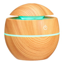 Basics Humidificador Difusor de Aromas 130ml con Luz LED RGB y Apagado Automático