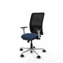 PIQUERAS Y CRESPO Silla de oficina Zulema Azul marino y Negro