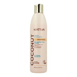 Kativa Champú Coconut Retinol Almond Oil - Nutritivo, Hidratante y Brillante para Cabello - 355 ml