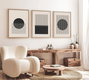 Wallity Cuadro Decorativo Enmarcado MDF 3 Piezas 50 x 70 cm Huhu212