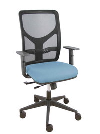 PIQUERAS Y CRESPO Silla de oficina Motilla Azul cielo y Negro