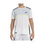 Camiseta de Manga Corta Hombre Bullpadel Bilao Blanco Pádel 40 2/3