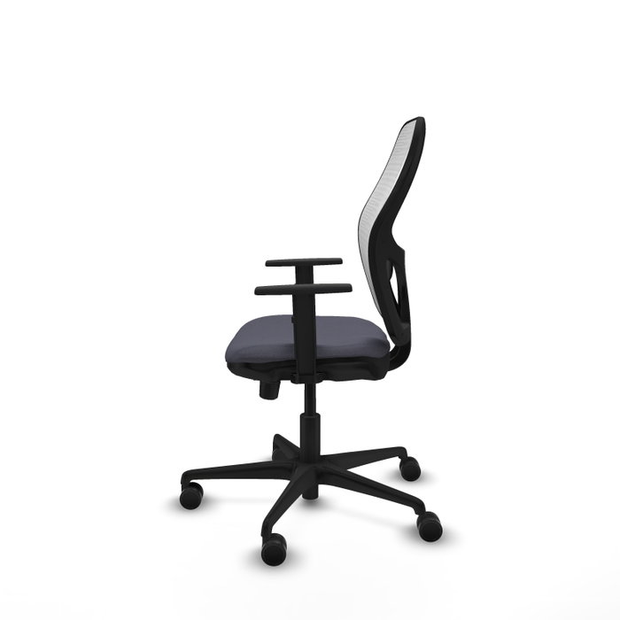 PIQUERAS Y CRESPO Silla de oficina Jorquera con mecanismo Sincro/Traslack, Gris oscuro y Blanco PIQUERAS Y CRESPO Silla de oficina Jorquera con mecanismo Sincro/Traslack, Gris oscuro y Blanco