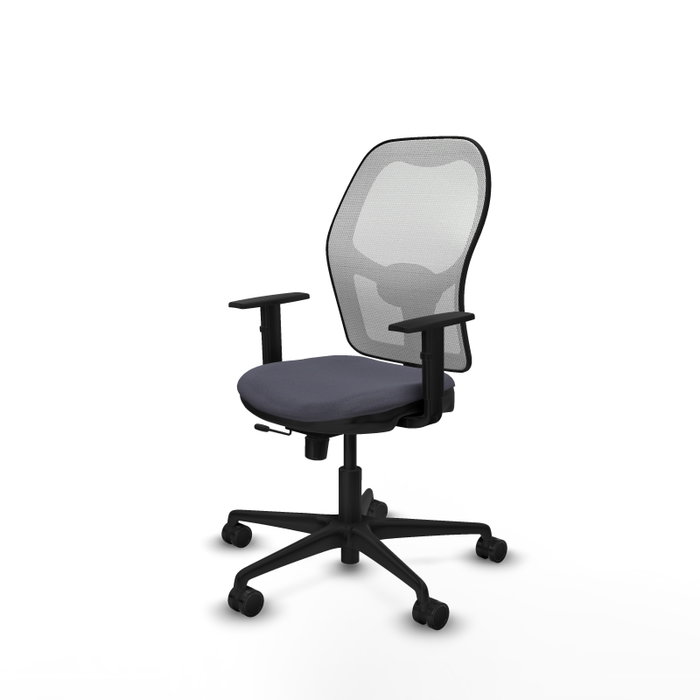 PIQUERAS Y CRESPO Silla de oficina Jorquera con mecanismo Sincro/Traslack, Gris oscuro y Blanco PIQUERAS Y CRESPO Silla de oficina Jorquera con mecanismo Sincro/Traslack, Gris oscuro y Blanco