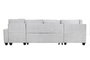 DKD Home Decor Sofá Cama Moderno Chaiselongue Gris 242 x 86 x 307 cm