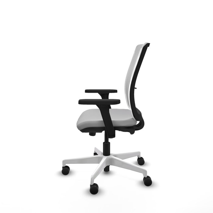 PIQUERAS Y CRESPO Silla de oficina Haches Gris claro/Blanco