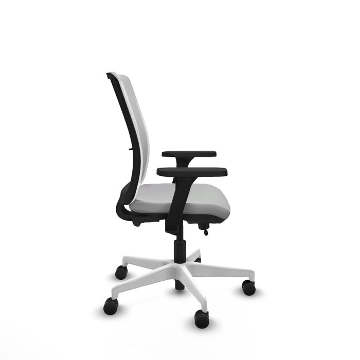 PIQUERAS Y CRESPO Silla de oficina Haches Gris claro/Blanco