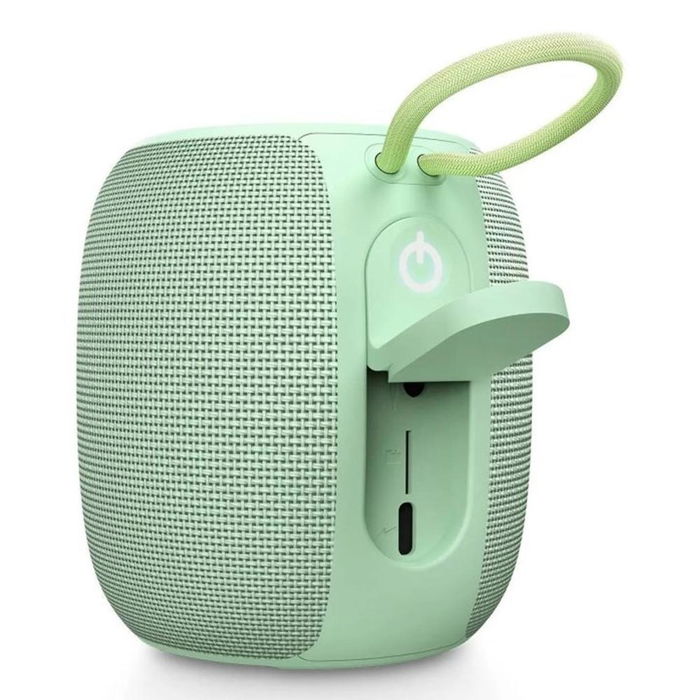 Energy Sistem Bloom - Altavoz Bluetooth Portátil 10W, Resistente al Agua IPX6, 18h Batería, Luces LED, Color Menta, Bluetooth 5.3, con Micrófono y Asistente de Voz