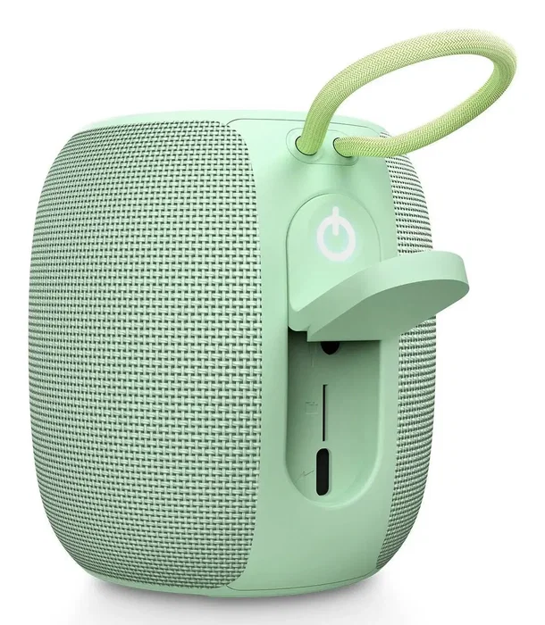 Energy Sistem Bloom Altavoz Portátil Bluetooth 10W, 18h Batería, Resistente al Agua IPX6, Luces LED, Tecnología True Wireless Stereo, Color Menta