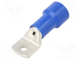 BM GROUP Punta de anillo tubular aislada M8 azul, Ø 8,4mm