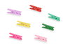 Pincello Set 13 Pinzas Madera Multicolor Pequeñas 7.7x12.4x1.5 cm (Set de 24)