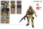 Color Baby Figura Articulada Soldado Desert Task Force Chaleco Antibalas Metralleta 30 cm Modelos Surtidos