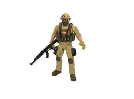 Color Baby Figura Articulada Soldado Desert Task Force Chaleco Antibalas Metralleta 30 cm Modelos Surtidos