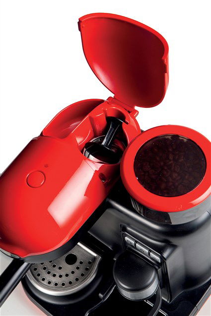 Ariete 1318/00 Cafetera Espresso Moderna con Molinillo Roja 1080W 0.8L Ariete 1318/00 Cafetera Espresso Moderna con Molinillo Roja 1080W 0.8L
