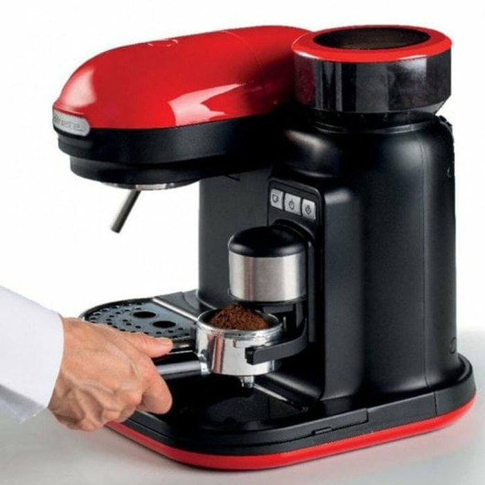 Ariete Cafetera Espresso Moderna con Molinillo Roja 1318/00